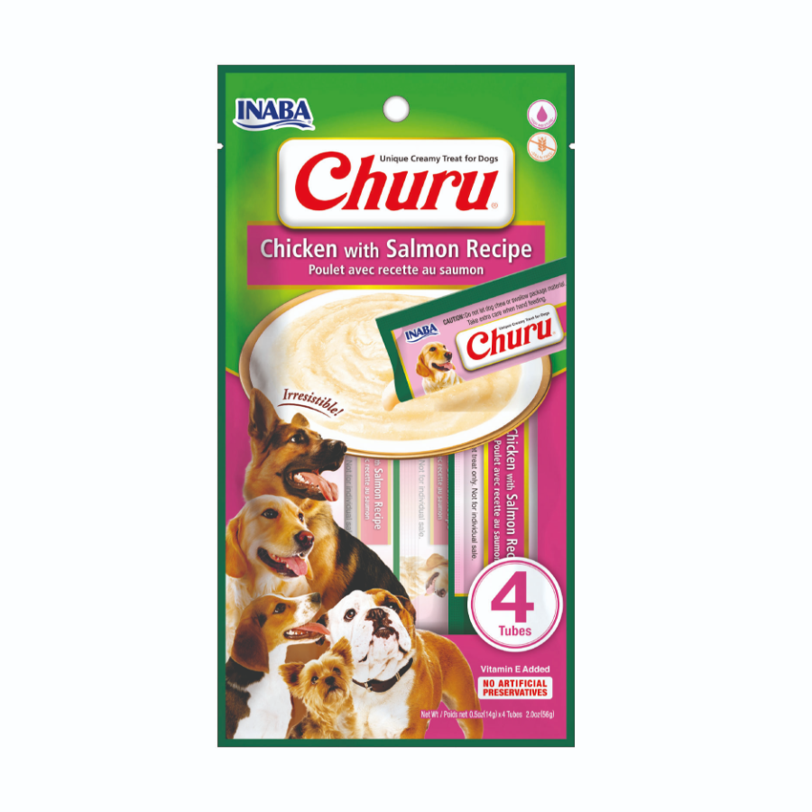 Churu Perro Chicken/Salmon (4 Unidades)