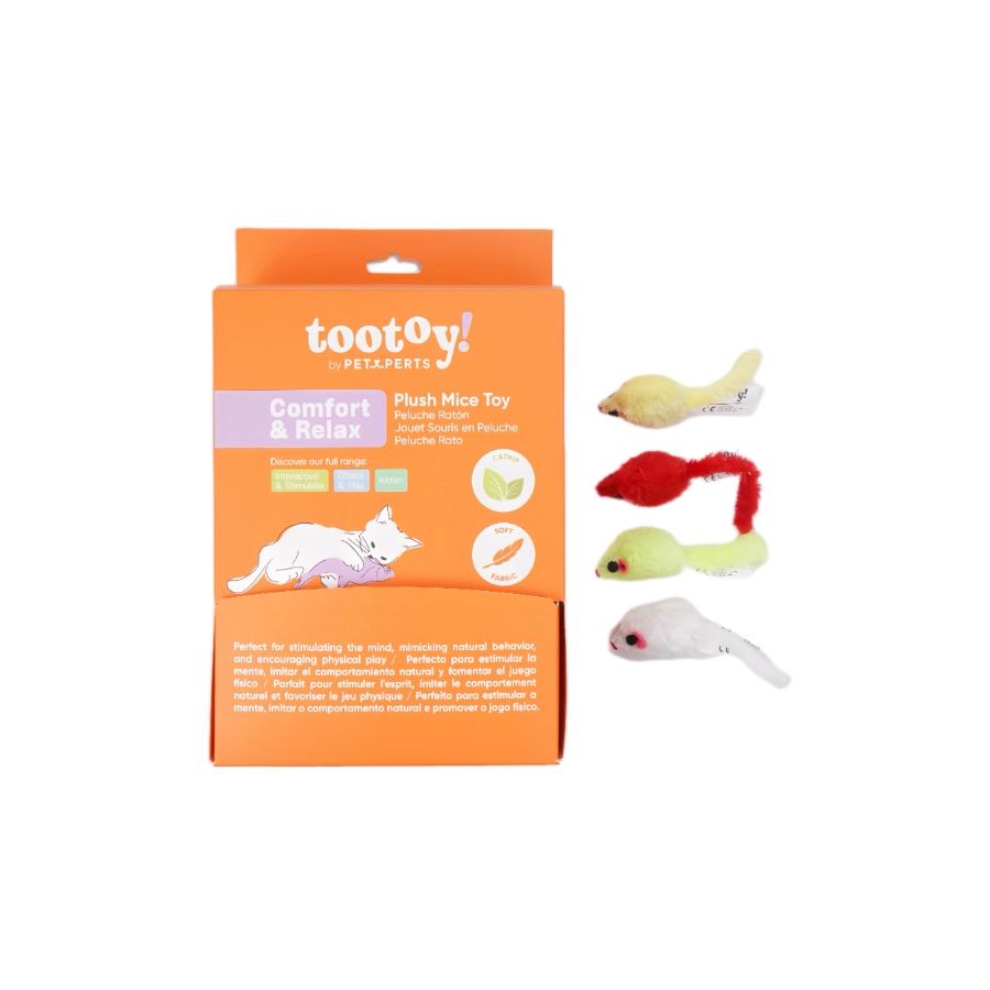 Tootoy! Comfort&Relax Plush Mice Toy, , large image number null