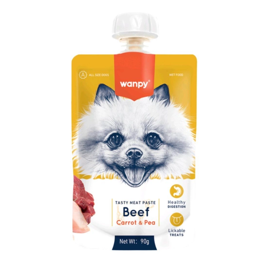 Wanpy Tasty Meat Paste Carne Con Zanahorias Y Guisantes, , large image number null