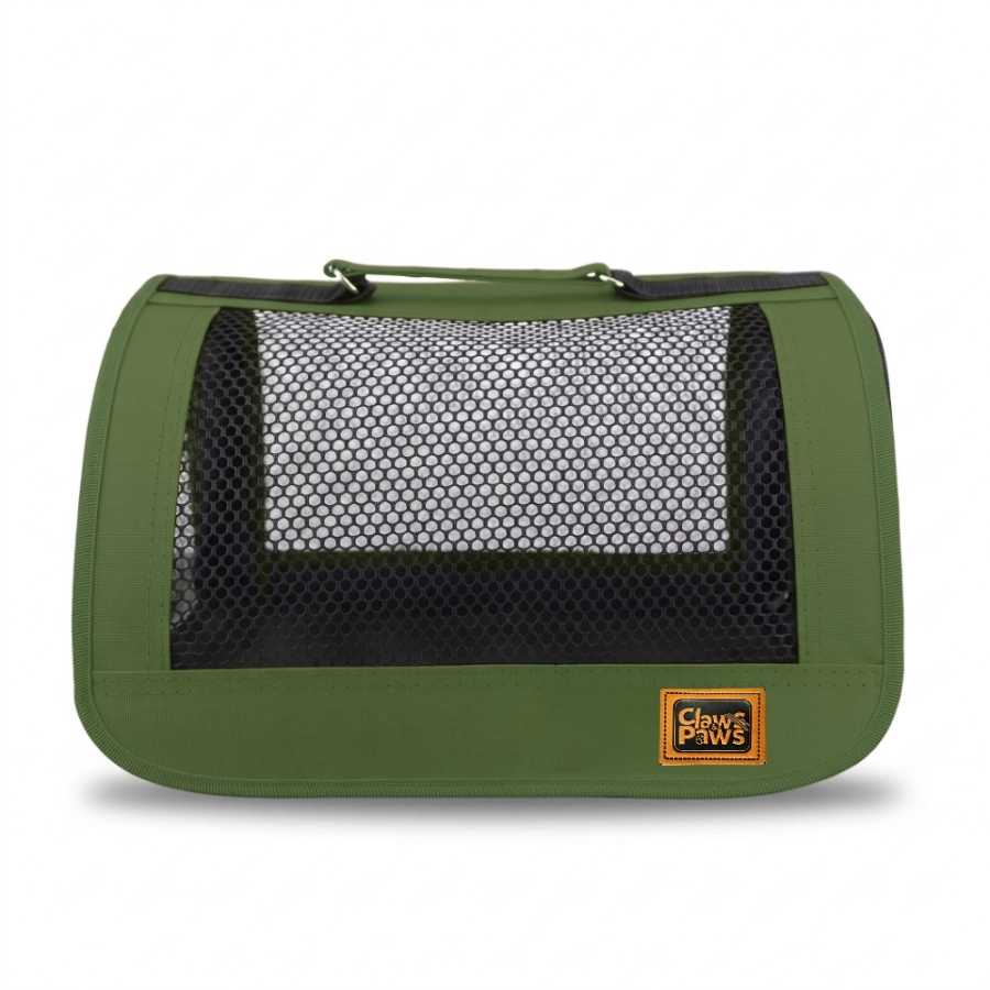 Claws & Paws Transportador De Tela Talla 2 Verde, , large image number null