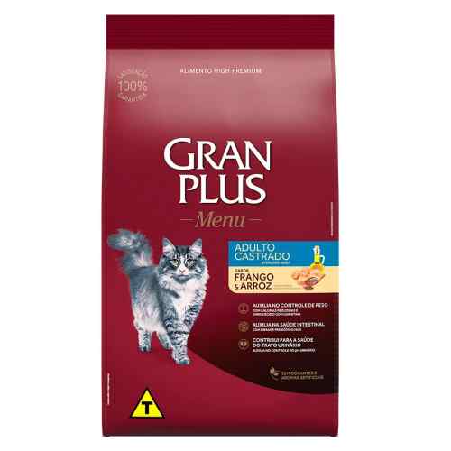 Gran Plus Gato Adulto Castrado  Pollo y Arroz 10kg image number null
