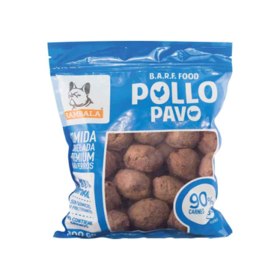 Rambala Comida Congelada Premium para Perros Pollo (Con Pavo) 800 g image number null