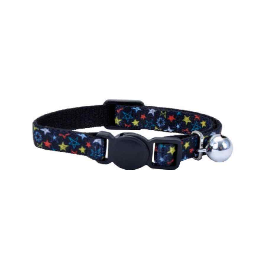 Coastal Li'l Pals Elastic Kitten Collar, Stars, 3/8" X 8", , large image number null
