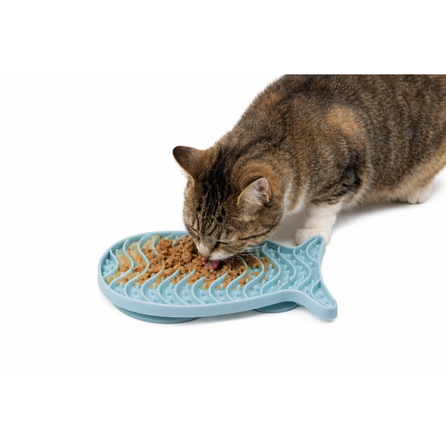 Tapete Lamedor Para Mascota Leeby Con Forma De Pez, , large image number null