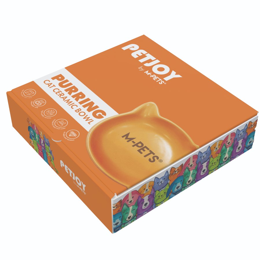 Petjoy Purring Bowl Orange 300 Ml, , large image number null