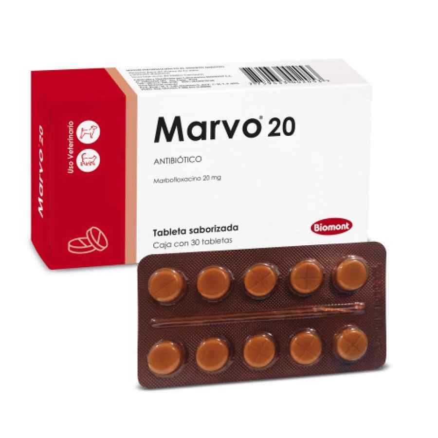 Marvo 20 (Marbofloxacina) Venta: Blister 10 TAB image number null