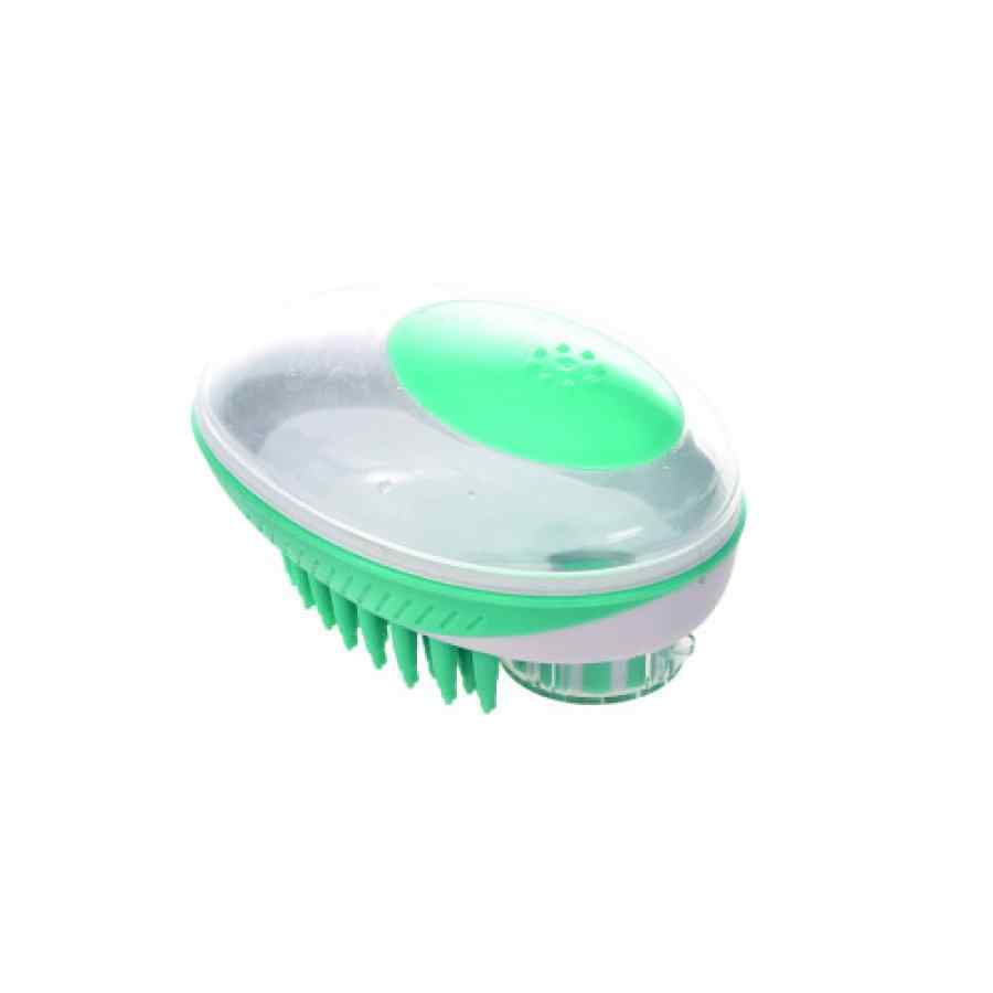 Rubeaz Cepillo Masajeador Y Dispensador De Jabon Liquido Verde, , large image number null