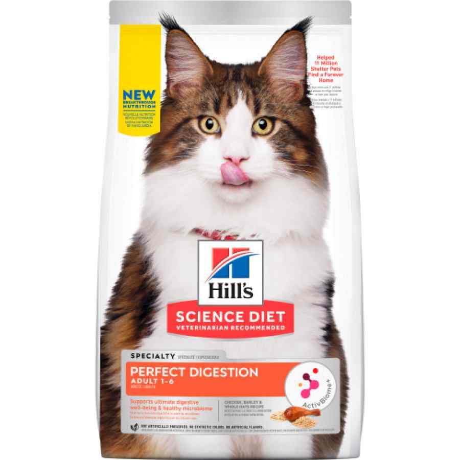 Science Diet Feline Adult Perfect Digestion 3.5 Lb Alimento Seco Gato (1.58 kg), , large image number null