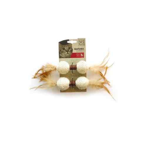 Juguete de gato con campanas y plumas, , large image number null