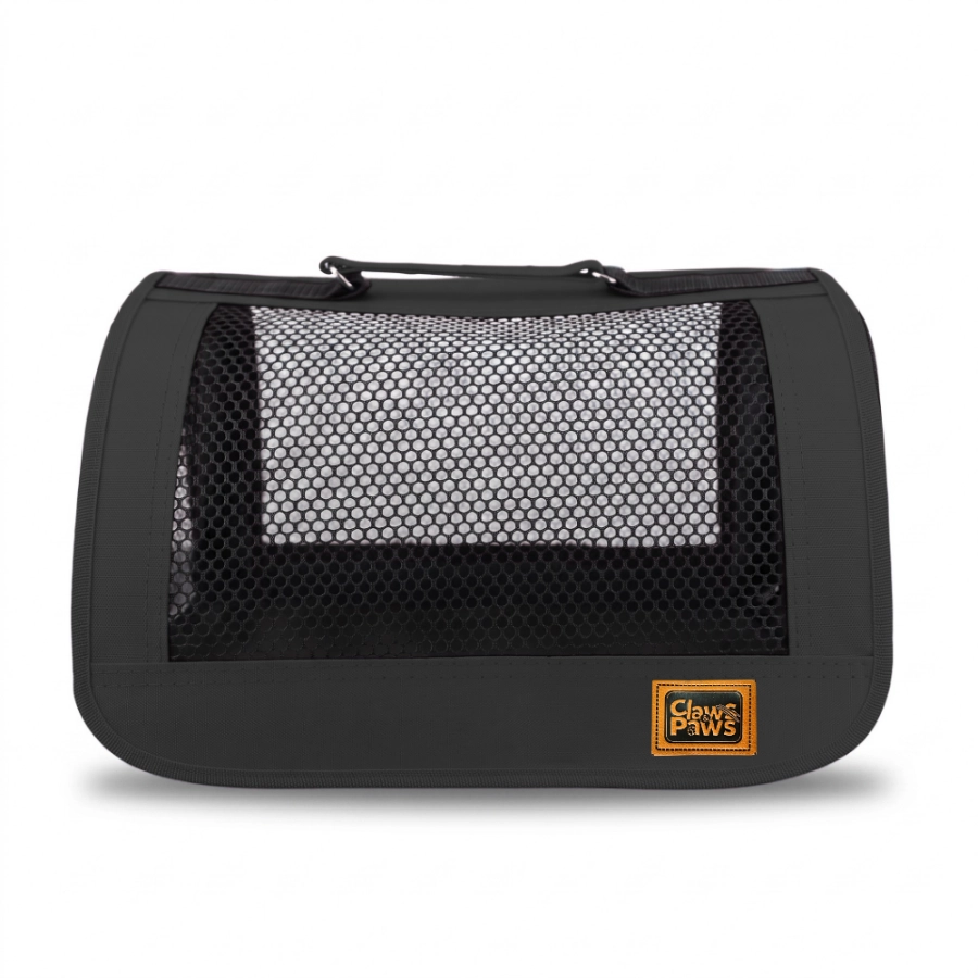 Claws & Paws Transportador De Tela Talla 2 Negro