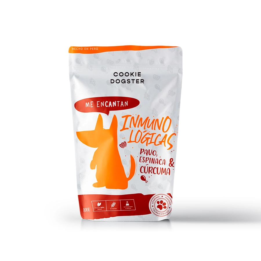 Cookie Dogster Inmunol&oacute;gicas Pavo, Espinaca Y C&uacute;rcuma 100 g
