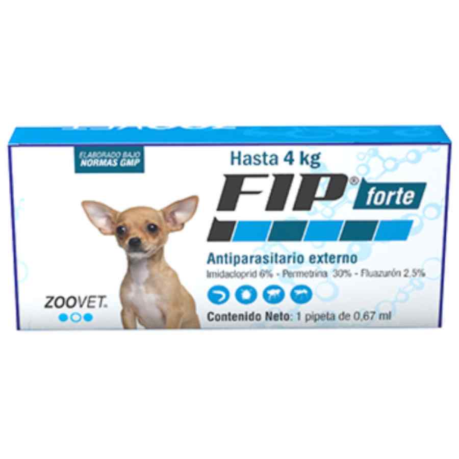 F.I.P. FORTE Para perros de hasta 4 kg Pulguicida y garrapaticida image number null