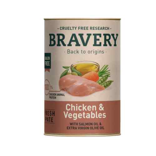 Bravery Chicken And Vegetables Adult Dog Wet Food, , large image number null
