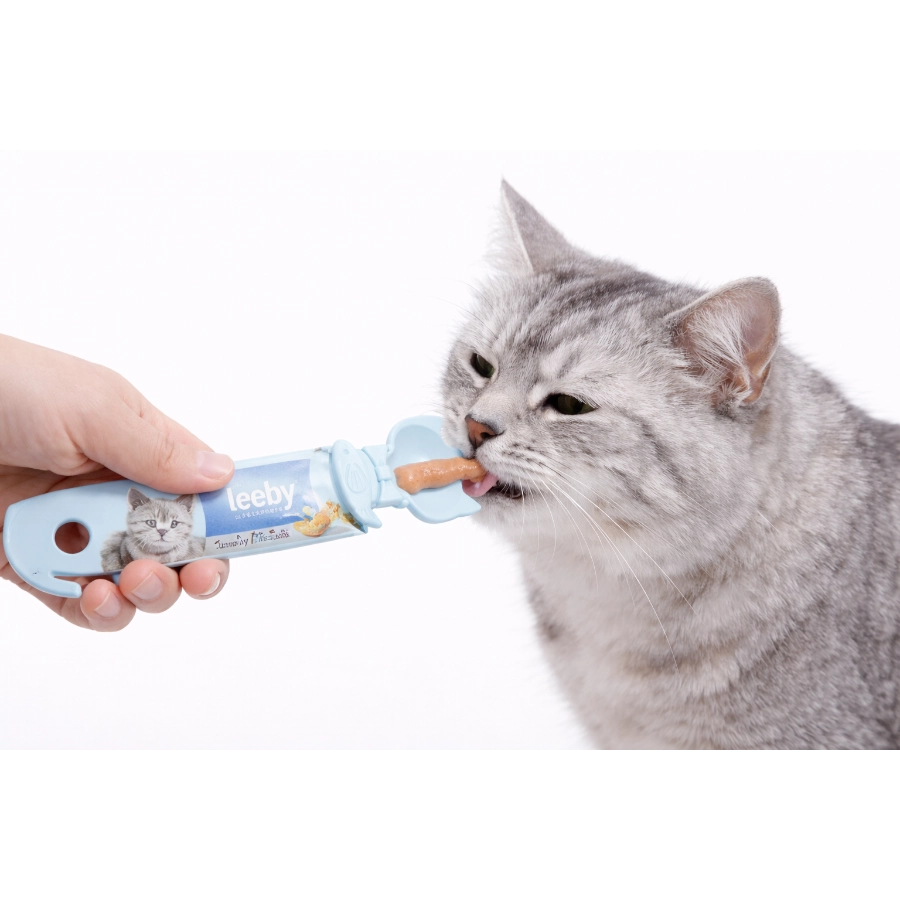 Cuchara Para Snack Cremoso De Gato Leeby
