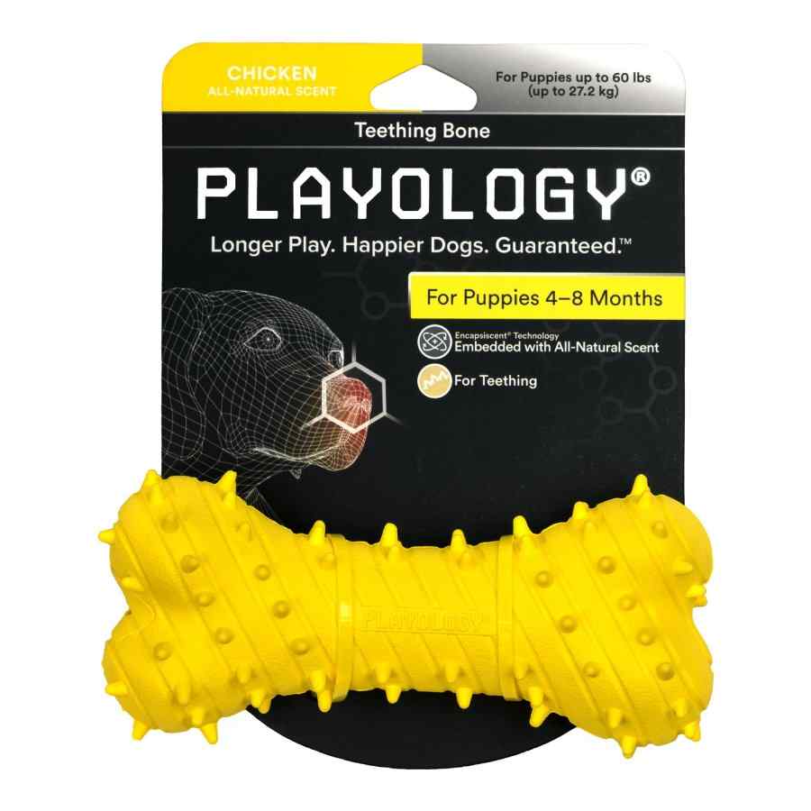 Playology Puppy Teething Bone Chicken M