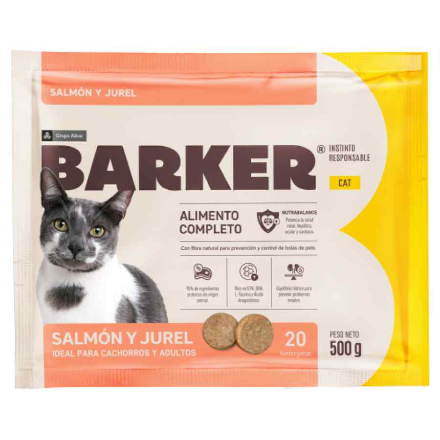 Barker Cat Salmón y Jurel (500 g) 20 Hamburguesas