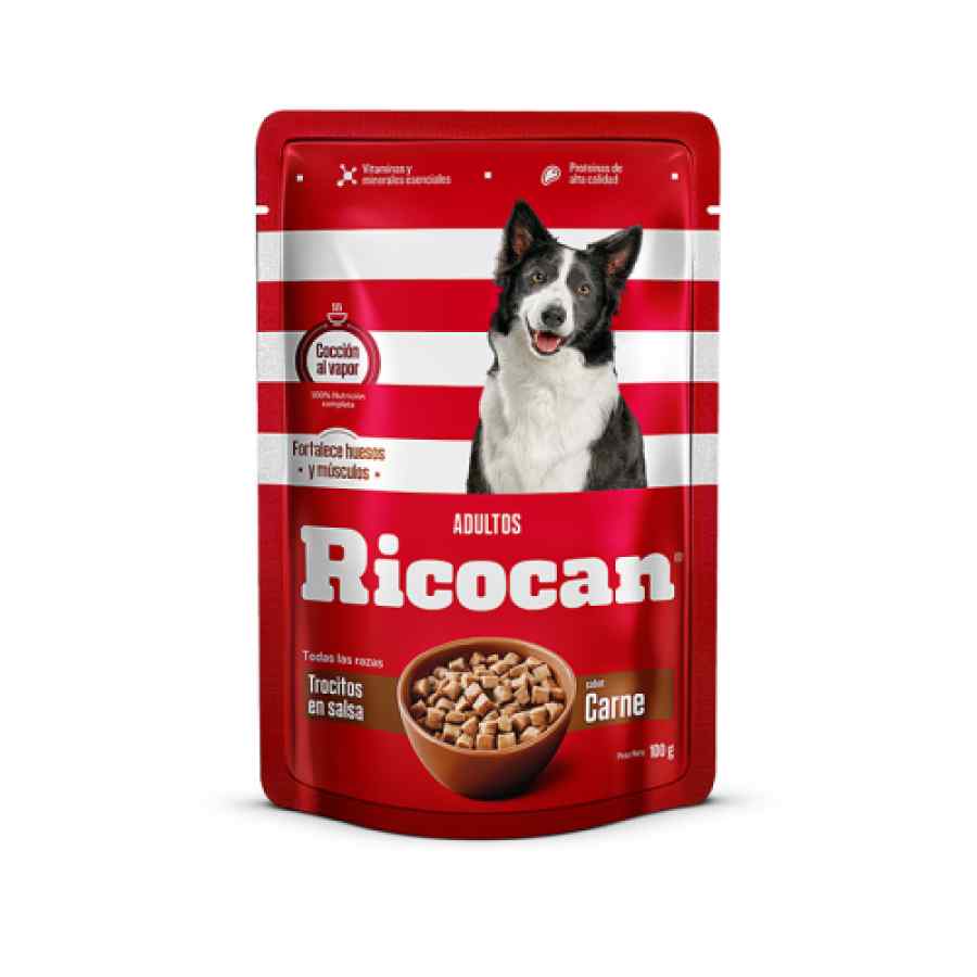 Ricocan Adulto Pouch Trocitos de Carne en Salsa 100 g