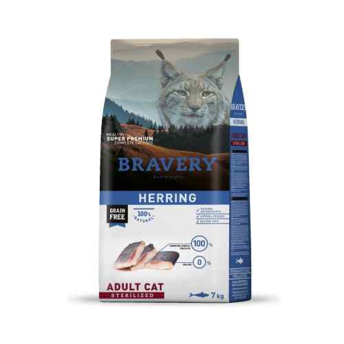 Bravery Herring Adult Cat Sterilized 7 Kg (Nuevo)