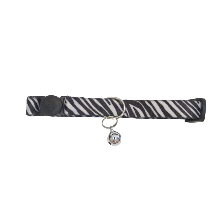 Gotoo! Collar Para Gato Estampado De Cebra 1*20-30Cm, , large image number null