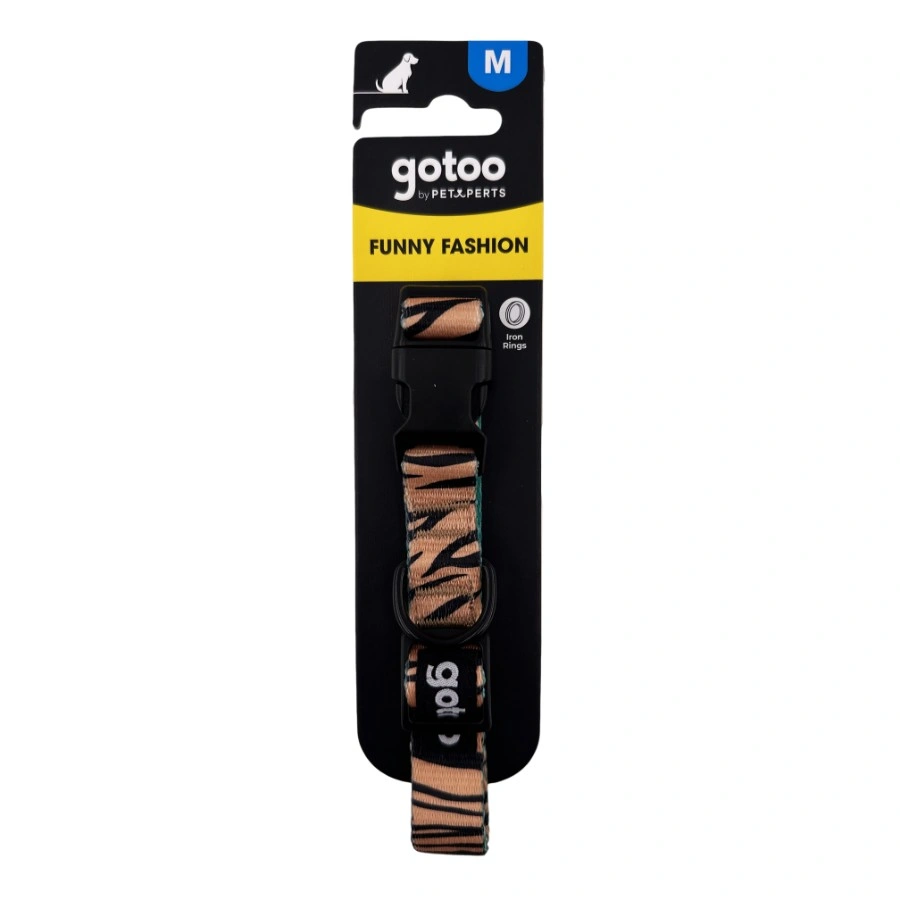Gotoo! Collar Funny Fashhion Tigre Marrón, , large image number null