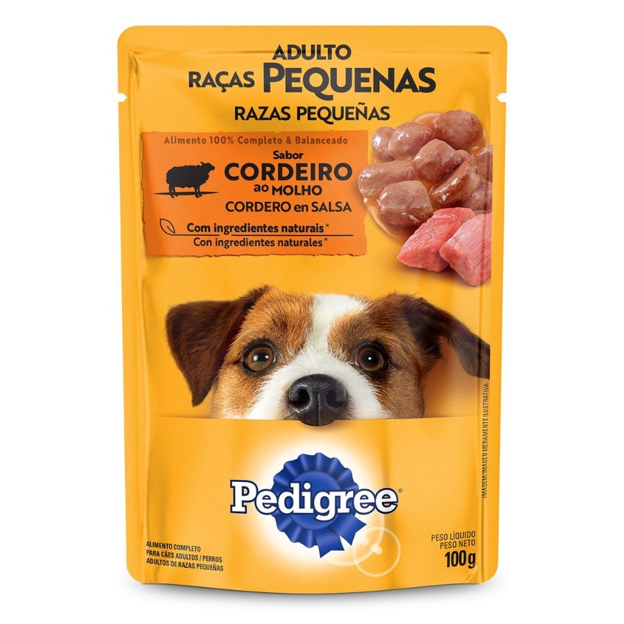 Pedigree Pouch Razas Pequeñas Cordero 100Gr