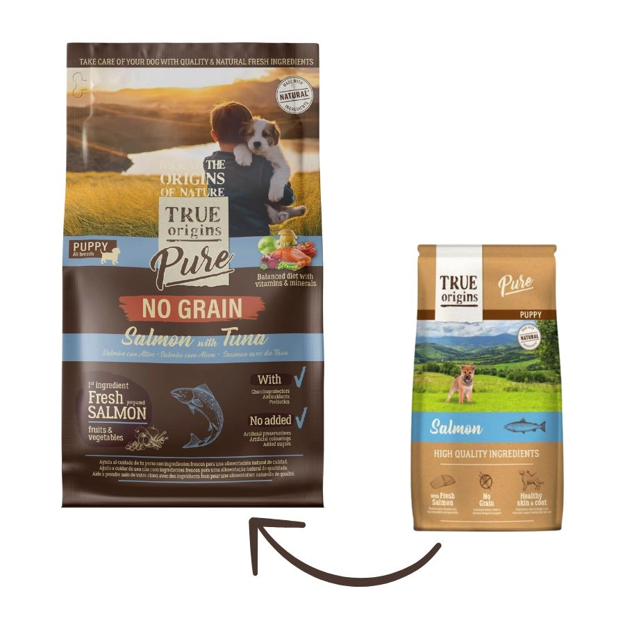 True Origins Pure Dog Puppy Salmon Grain free, , large image number null