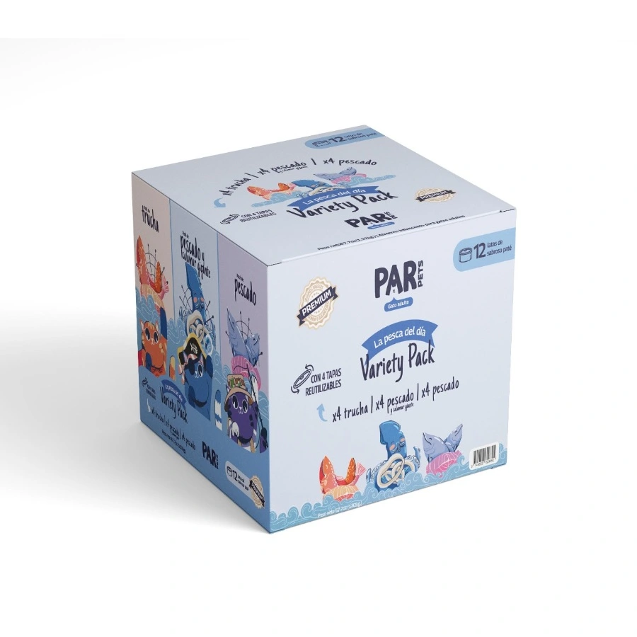 Par Pets Gato Variety Pack "La pesca del día" 12 unds