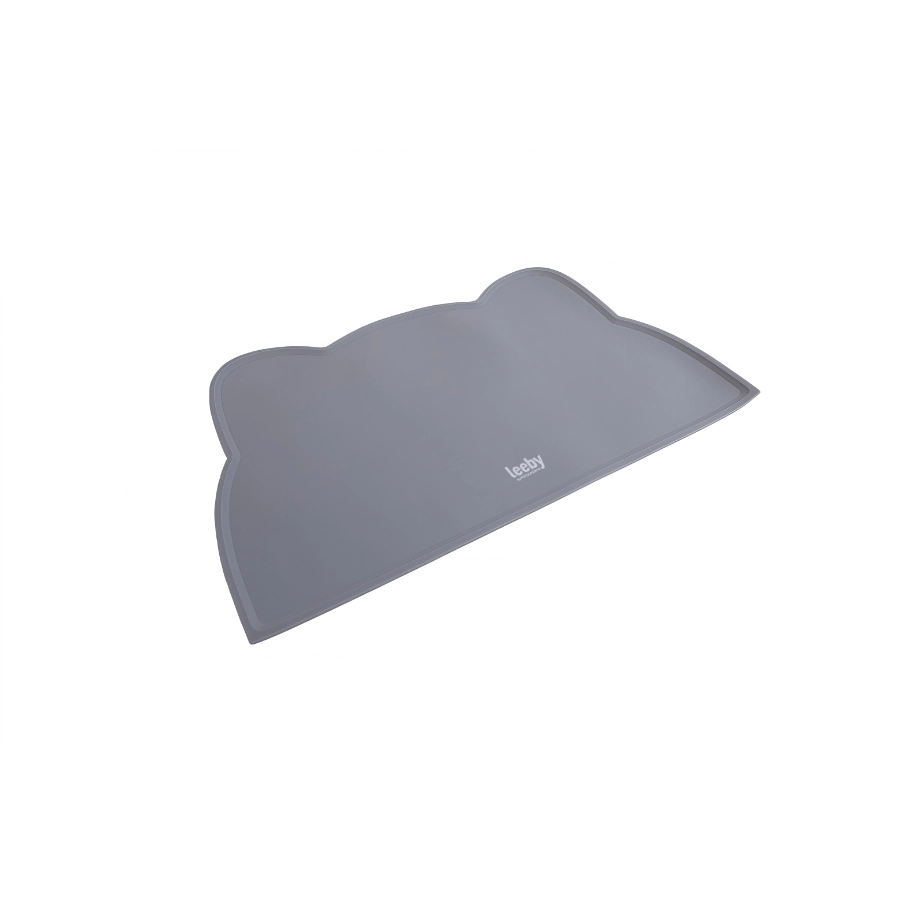 Tapete Leeby Con Forma De Gato Para Comederos, , large image number null