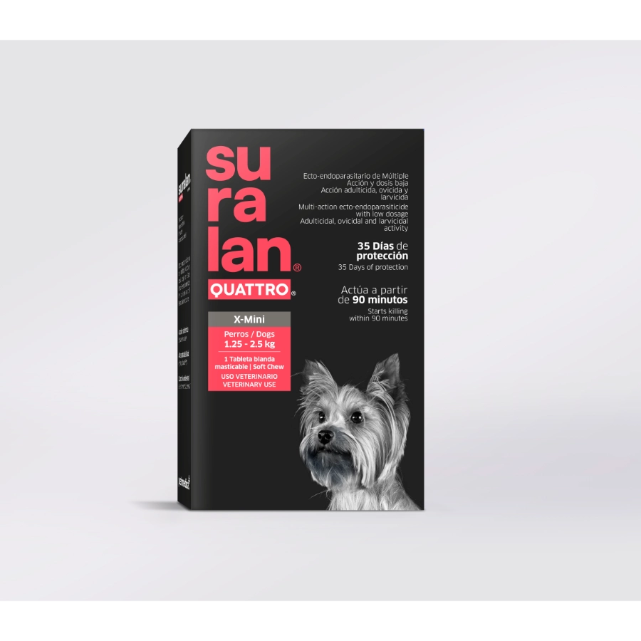 Suralan Quattro X-Mini Antiparasitario 1 Tab, , large image number null
