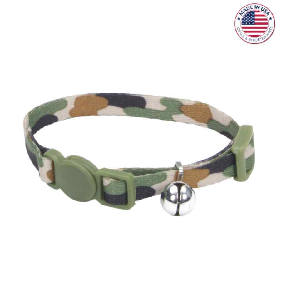 Coastal Li'l Pals Adjustable Breakaway Kitten Collar, Camo Brown, 5/16" X 06" 08", , large image number null