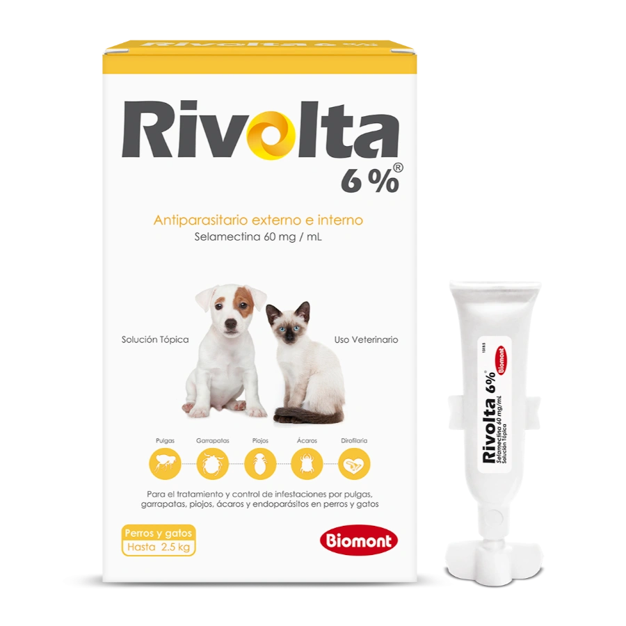 Rivolta 6% X 0.25 Ml (hasta 2.5kg) 1 Pipeta