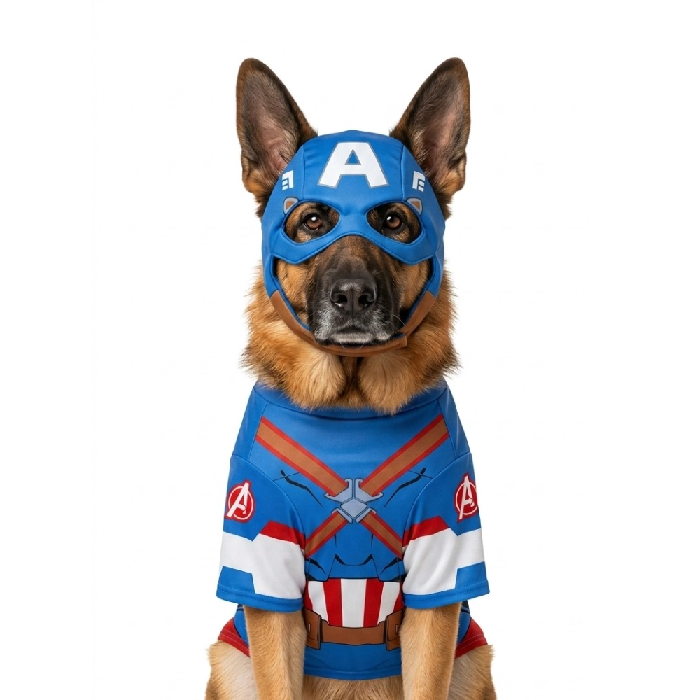 Disfraz Pets Avengers Cap America, , large image number null