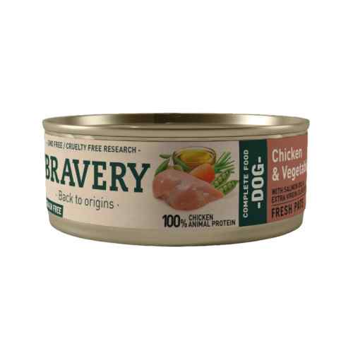 Bravery Chicken And Vegetables Adult Dog Wet Food (Nuevo)