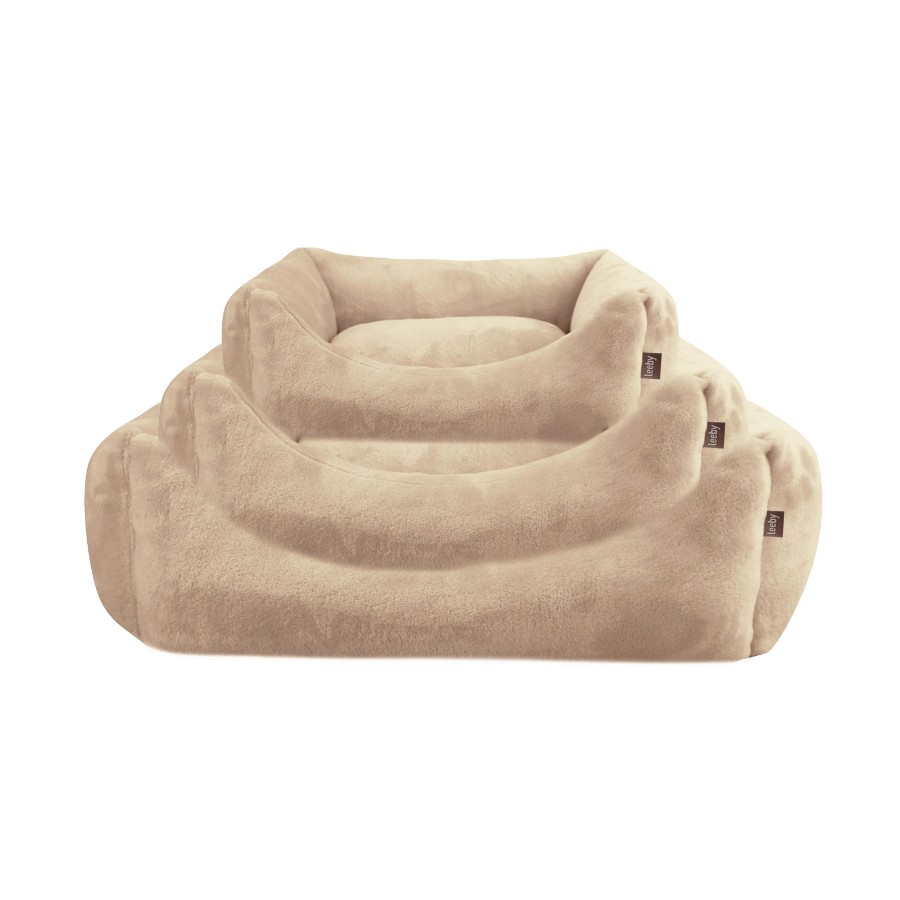 Leeby Cuna Con Cojín Desenfundable Beige para perros, , large image number null