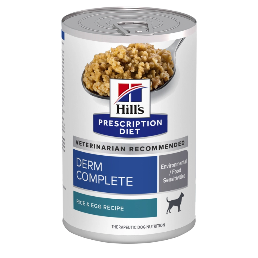 Hill'S Pd Derm Complete Alergias Alimentarias Y Ambientales Alimento Húmedo Para Perro 370Gr, , large image number null