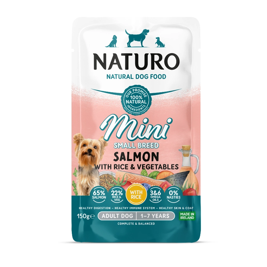 Naturo Mini Salmón, Arroz Y Vegetales 150 G, , large image number null