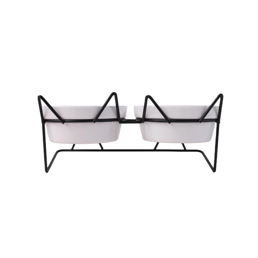 Taz&oacute;n Doble Cer&aacute;mico Para Gato Leeby 250 Ml, , large image number null