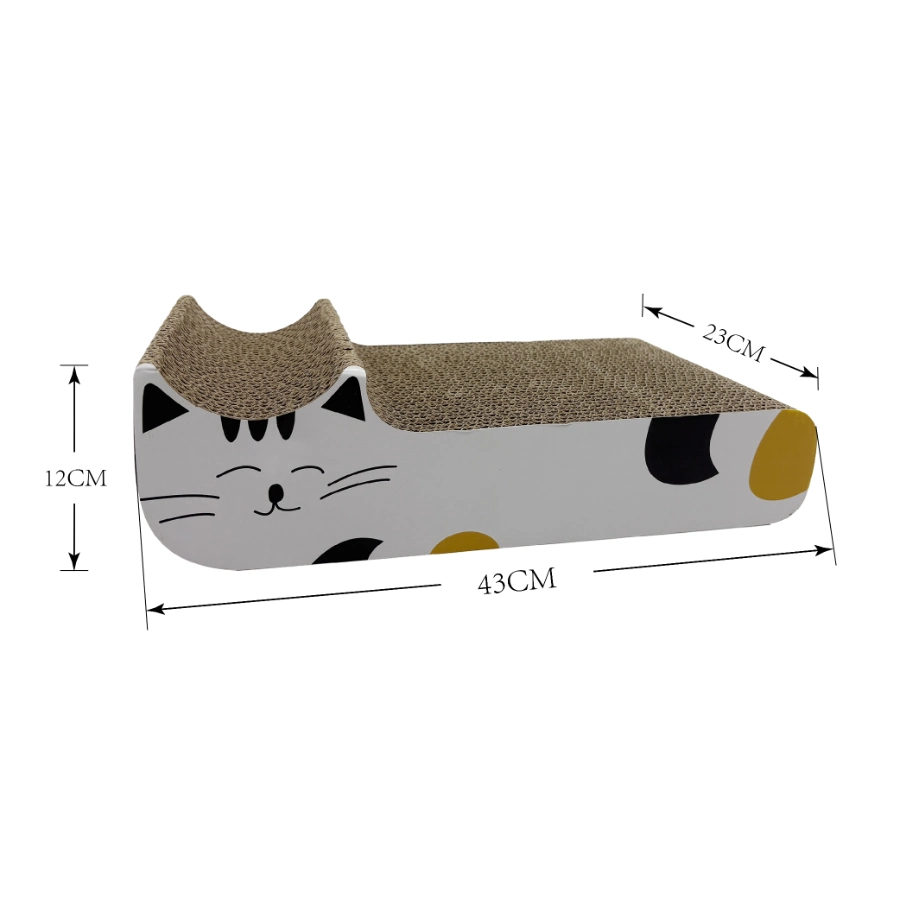 Kira White Cat Cardboard Scratcher, , large image number null