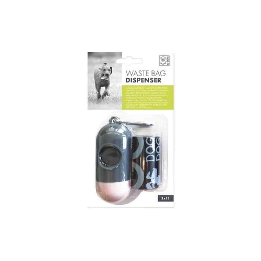 Dispensador bolsas recoge fecas - dual/negro