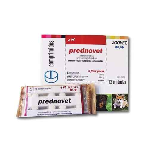 Zoovet Prednovet Antiflamatorio 20mg Blister