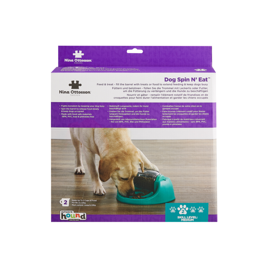 Nina Ottosson Dog Spin N' Eat Grn, , large image number null