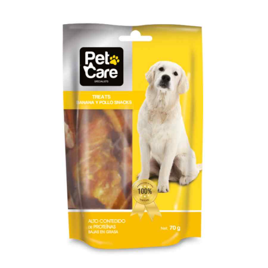 Pet Care Treats banana y pollo snacks gr. 45445, , large image number null