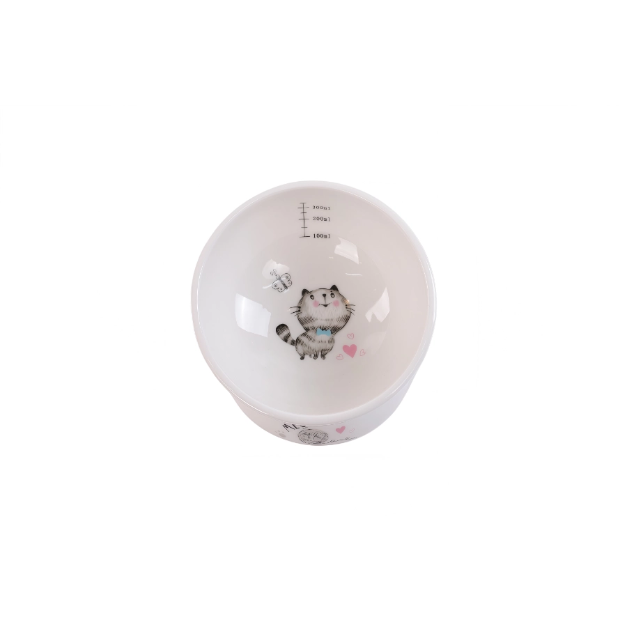 Taz&oacute;n Elevado Cer&aacute;mico Para Gato Leeby 300 Ml, , large image number null
