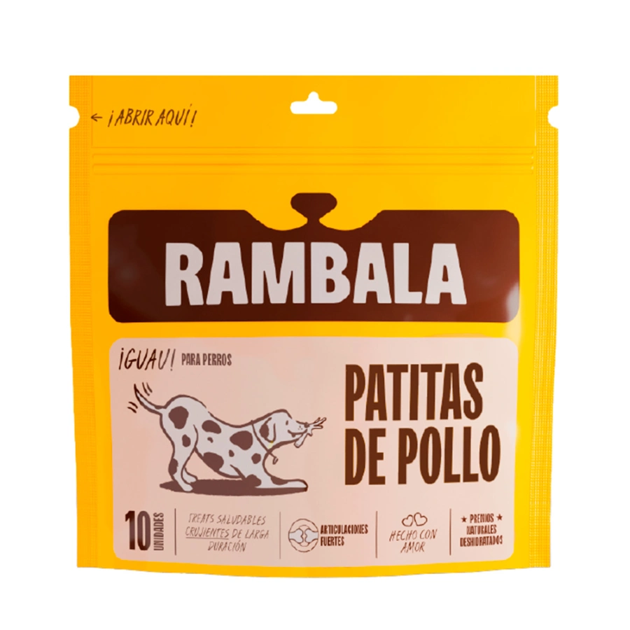 Rambala Treats Deshidratados Patitas De Pollo (10 Unidades), , large image number null