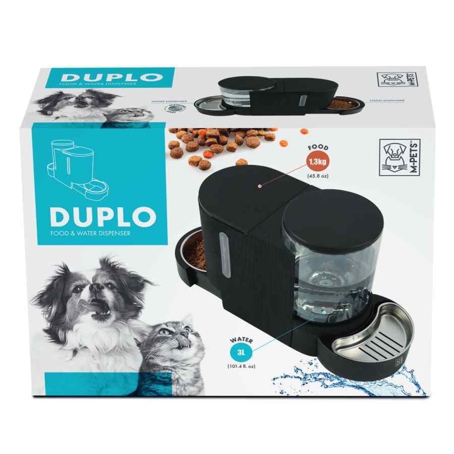 Duplo Dispensador De Agua Y Comida, , large image number null
