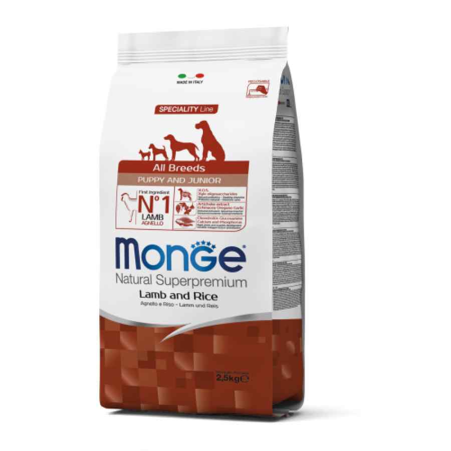 Monge Puppy All breeds Cordero y Arroz 2.5 kg image number null