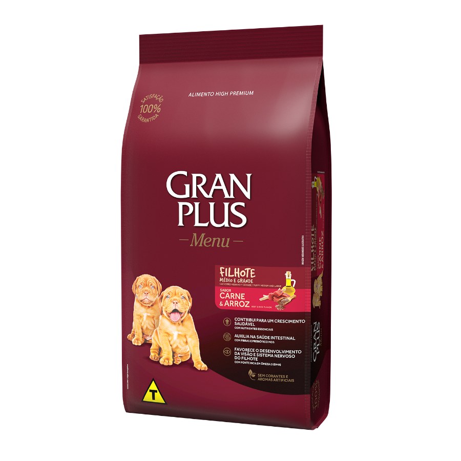 Gran Plus Menu Cachorro Carne Y Arroz, , large image number null