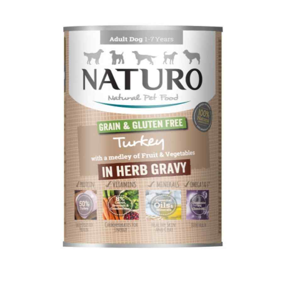 Naturo Pavo Con Frutas Y Vegetales Libre De Gluten Y Granos Para Perro Adulto 390gr image number null