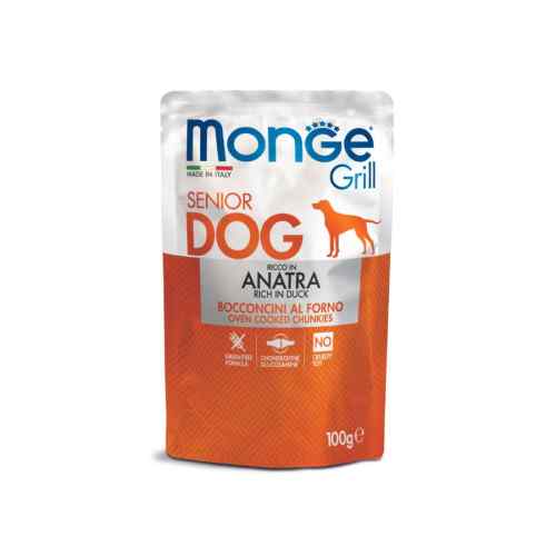 Monge Canine Grill Senior Pato Sobre 100 gr