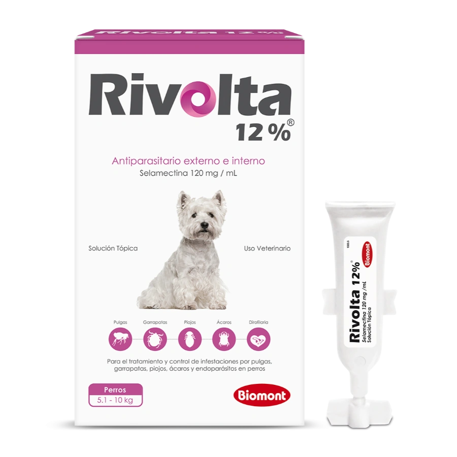 Rivolta 12% X 0.50ml (5.1kg A 10kg) 1 Pipeta